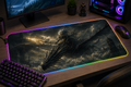Dark Souls inspired XXL gaming mouse pad 04 LED version, 3 mm thick