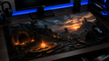 Dark Souls inspired XXL gaming mouse pad 06 Non-LED version, 3 mm thick