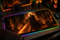 Dark Souls inspired XXL gaming mouse pad 10 LED version, 3 mm thick