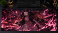 Demon Slayer inspired XXL gaming mouse pad 01 Non-LED version, 3 mm thick
