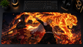 Demon Slayer inspired XXL gaming mouse pad 04 Non-LED version, 3 mm thick