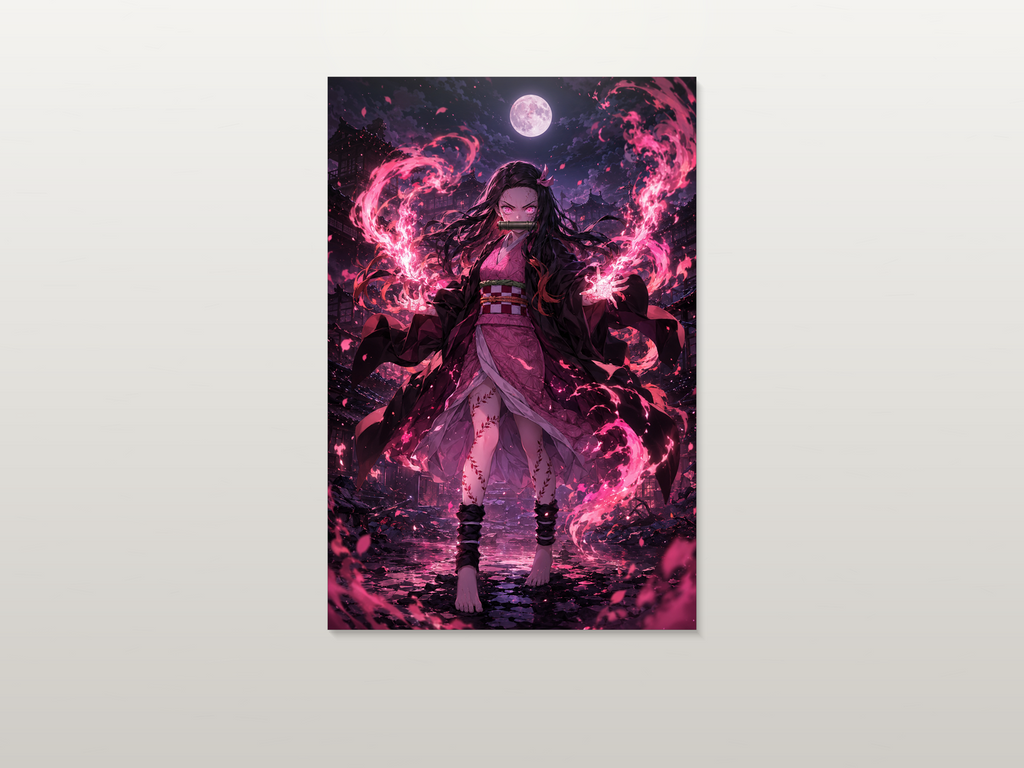 Demon Slayer inspired canvas poster artwork 02