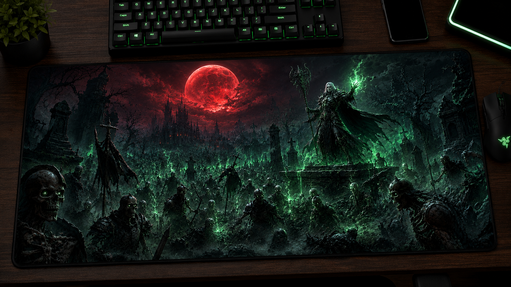 Diablo IV inspired XXL gaming mouse pad 04 Non-LED version, 3 mm thick