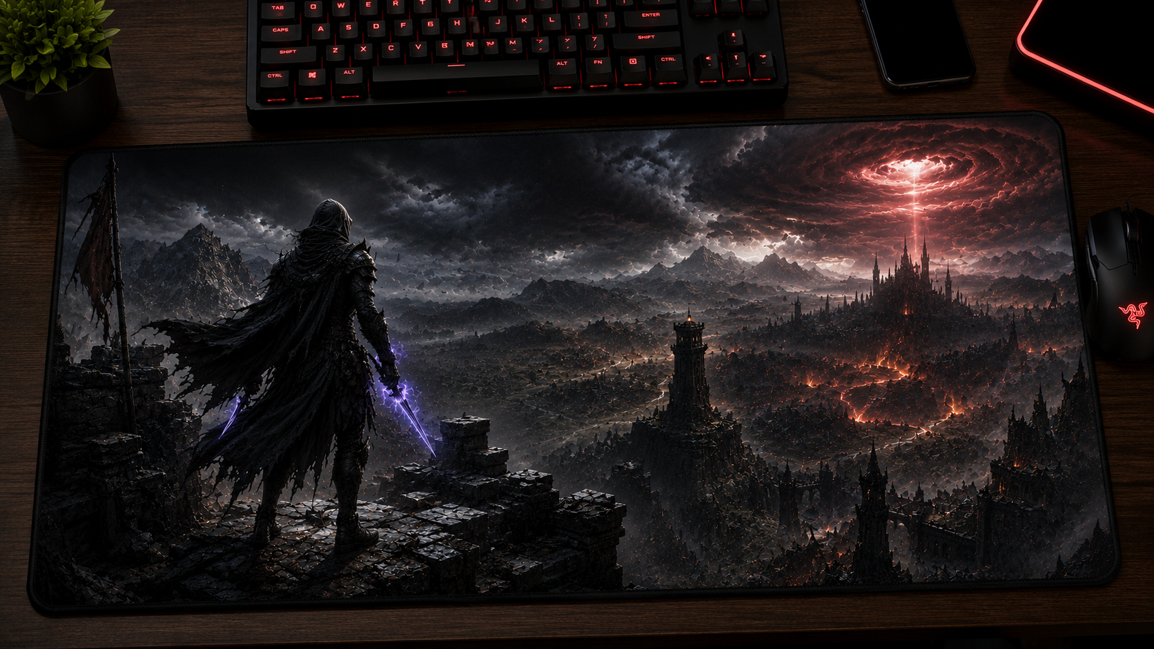 Diablo IV inspired XXL gaming mouse pad 06 Non-LED version, 3 mm thick