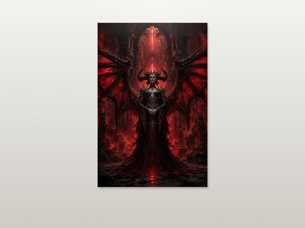 Diablo IV inspired canvas poster artwork 01