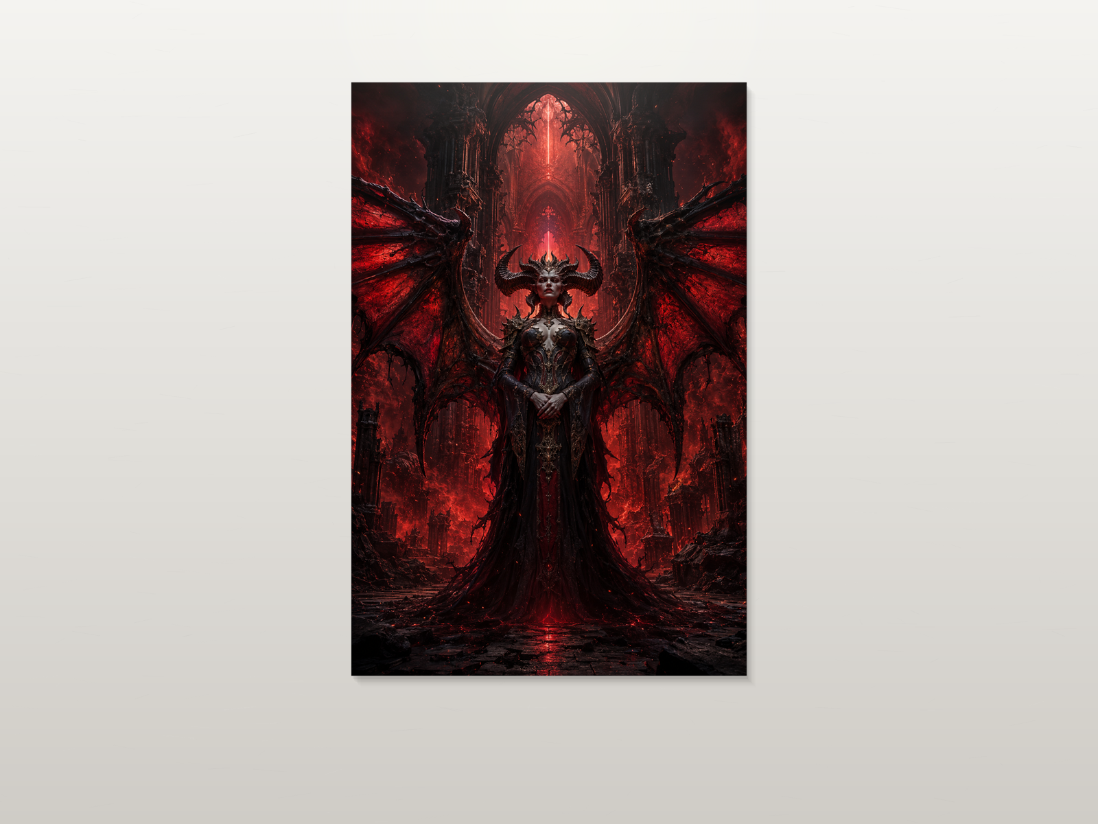 Diablo IV inspired canvas poster artwork 01