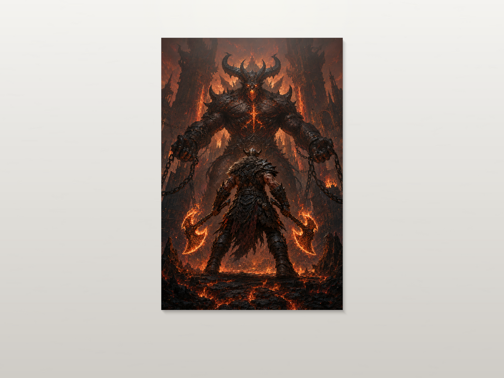 Diablo IV inspired canvas poster artwork 02