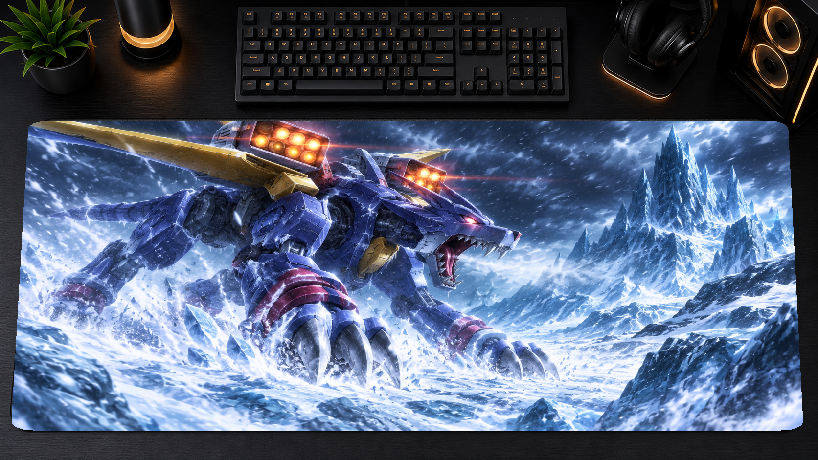 Digimon inspired XXL gaming mouse pad 02 Non-LED version, 3 mm thick