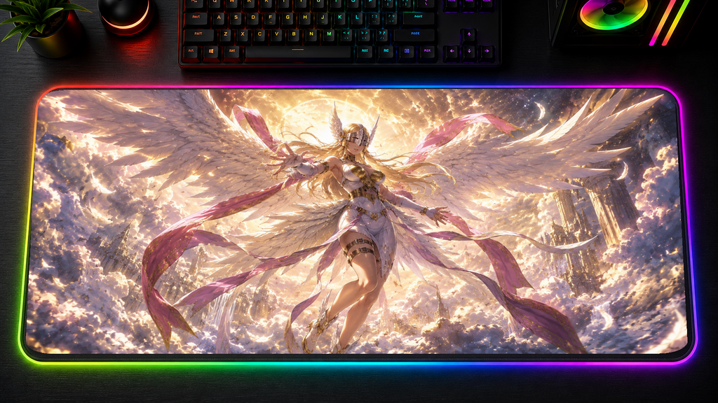 Digimon inspired XXL gaming mouse pad 06 LED version, 3 mm thick