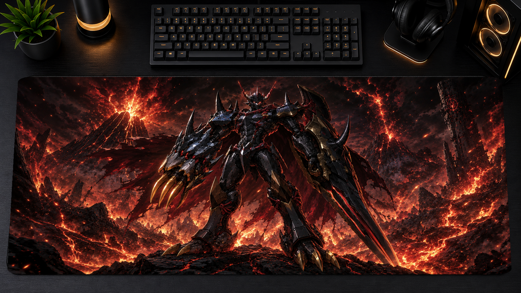 Digimon inspired XXL gaming mouse pad 07 Non-LED version, 3 mm thick