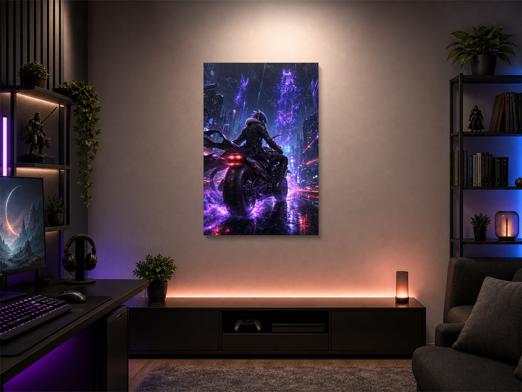 Digimon inspired canvas poster room mockup 05