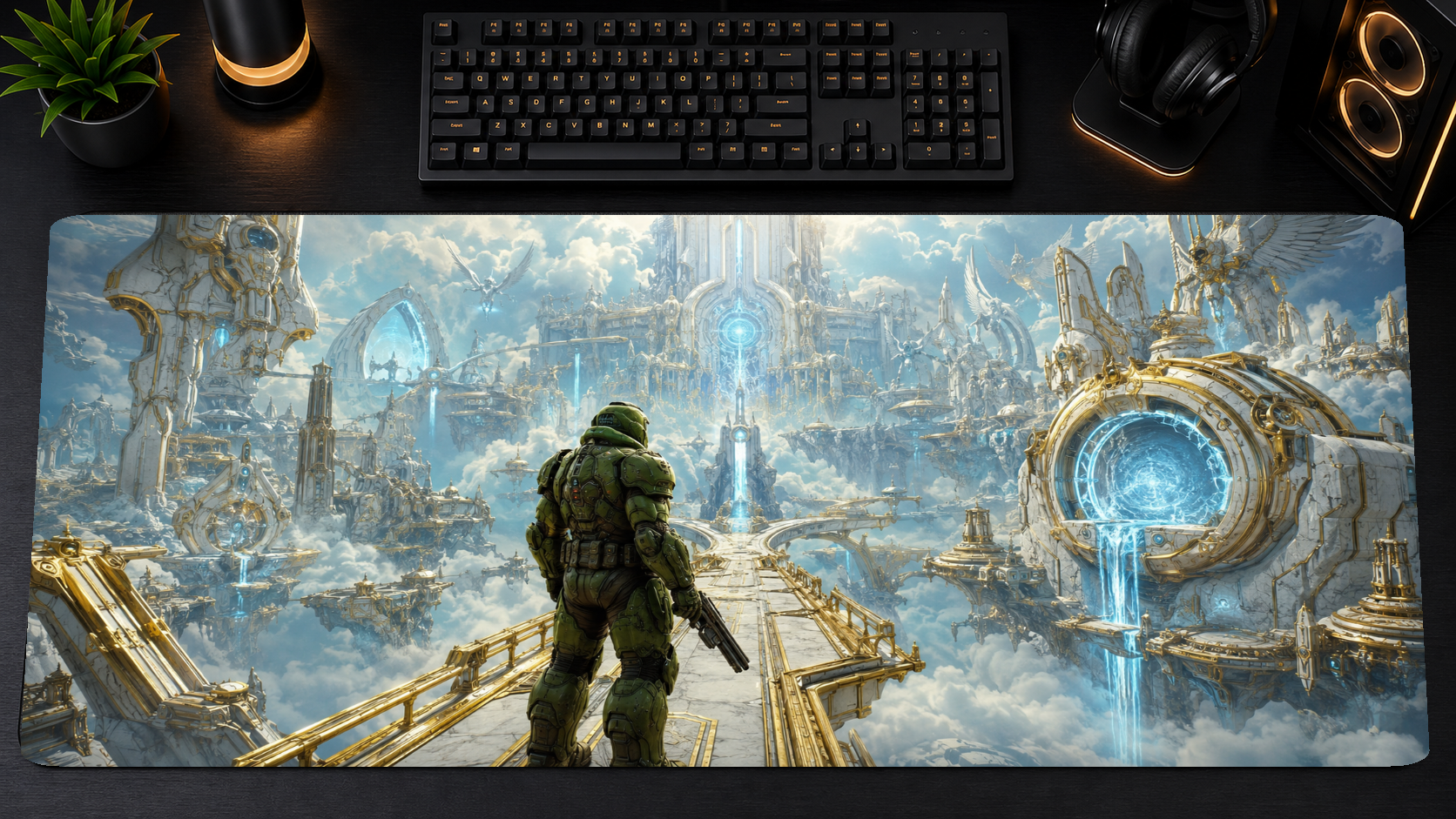 Doom inspired XXL gaming mouse pad 09 Non-LED version, 3 mm thick