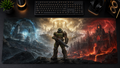 Doom inspired XXL gaming mouse pad 10 Non-LED version, 3 mm thick