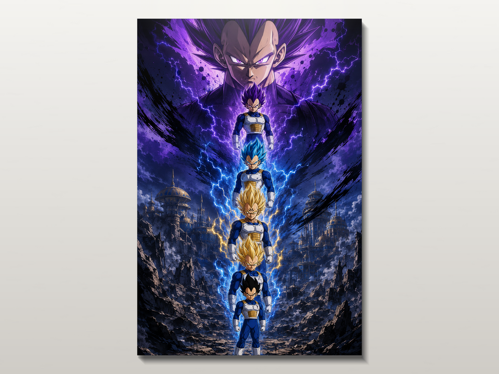 Dragon Ball Evolutions inspired canvas poster 01 clean wall art preview