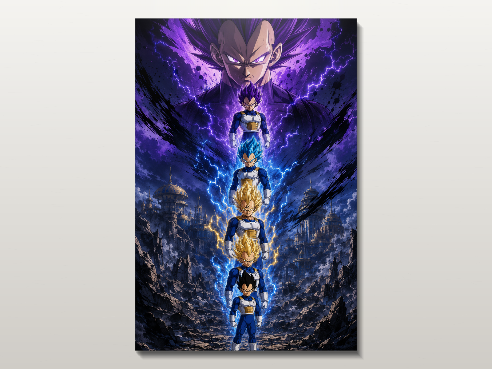 Dragon Ball Evolutions inspired canvas poster 01 clean wall art preview