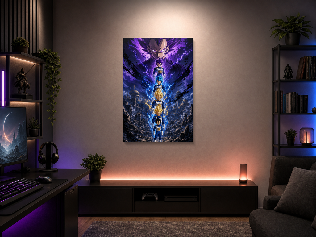 Dragon Ball Evolutions inspired canvas poster 01 room mockup