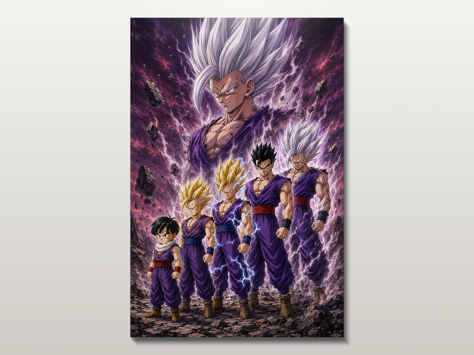 Dragon Ball Evolutions inspired canvas poster 03 clean wall art preview