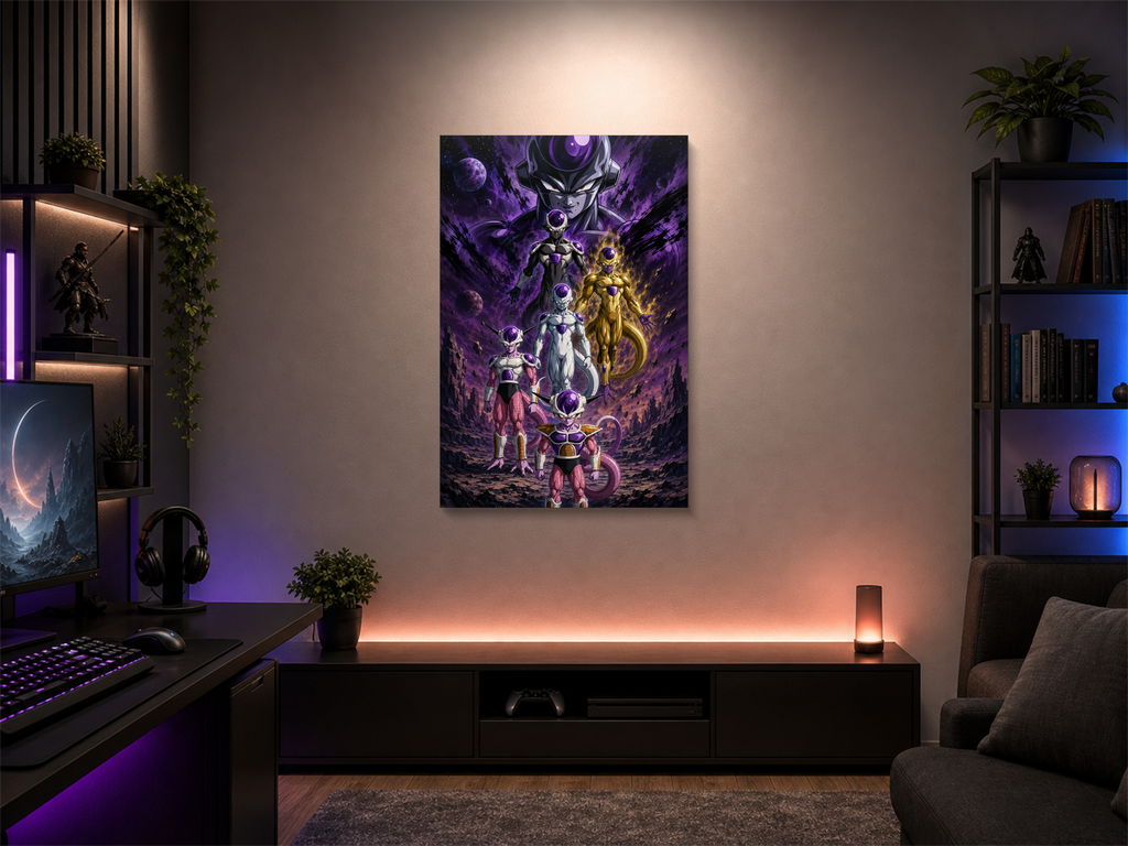 Dragon Ball Evolutions inspired canvas poster 04 room mockup
