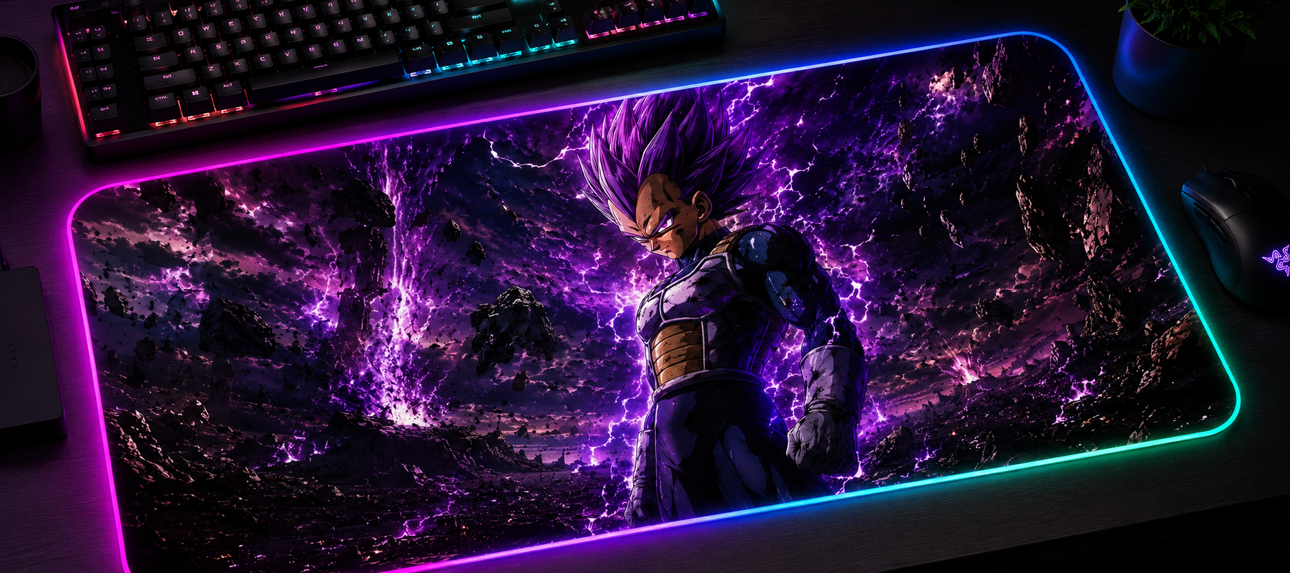 Dragon Ball Inspired XXL Gaming Mouse Pad 06 LED