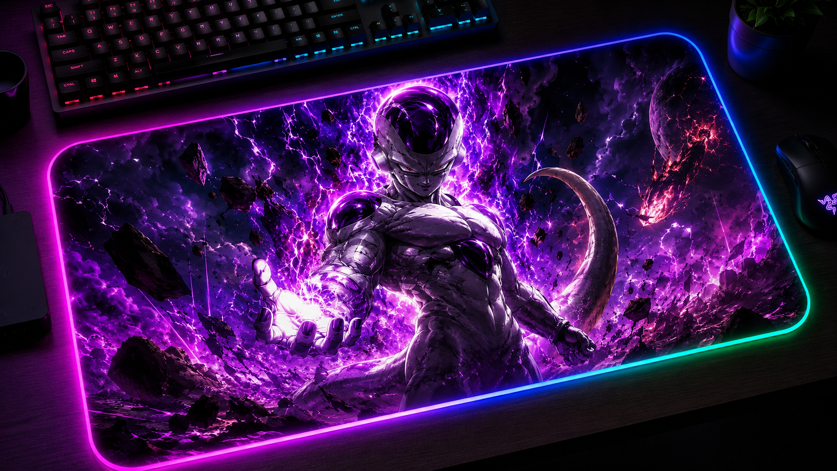 Dragon Ball Inspired XXL Gaming Mouse Pad 07 LED