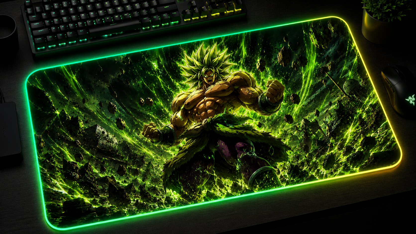 Dragon Ball Inspired XXL Gaming Mouse Pad 08 LED