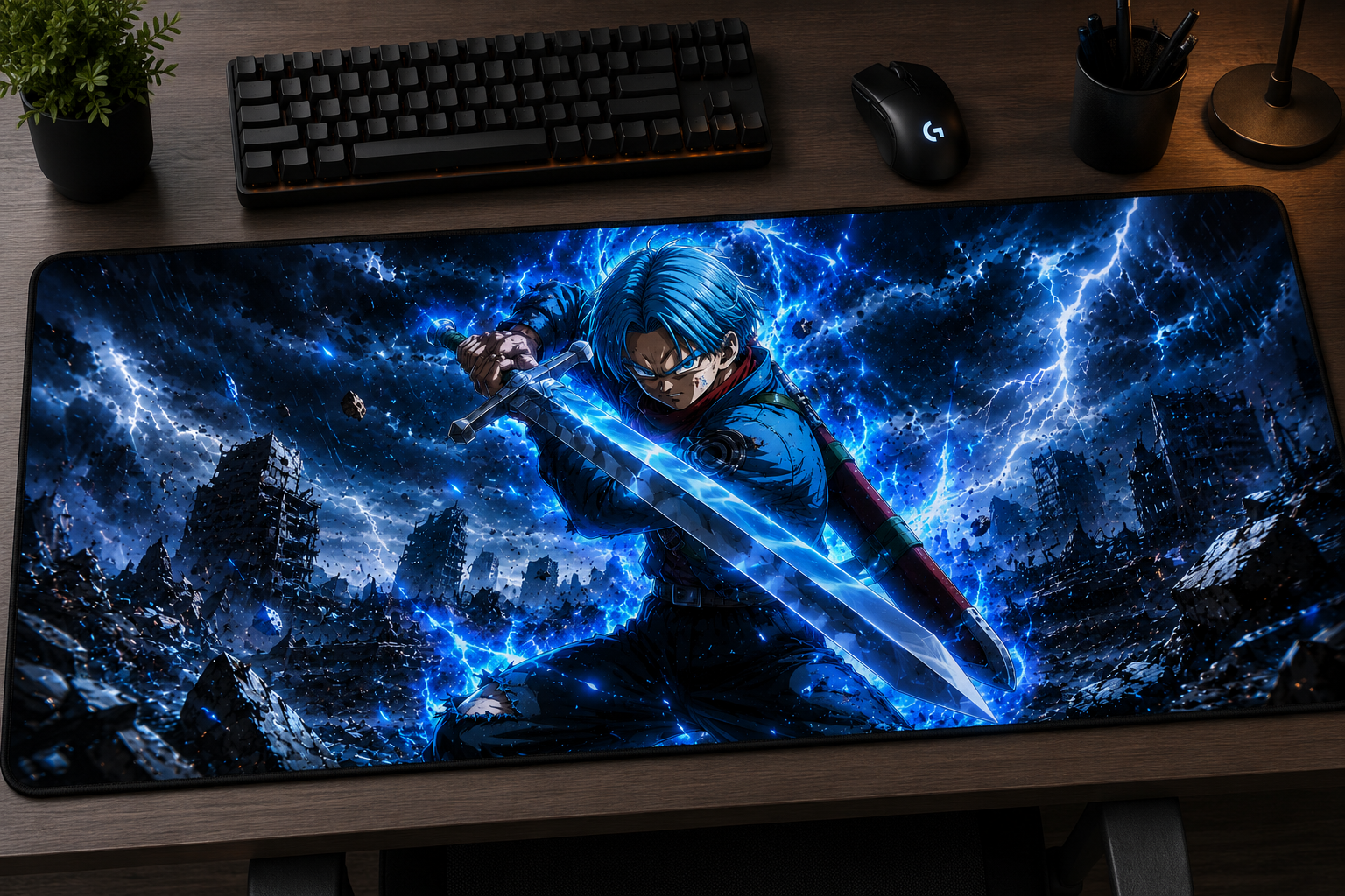 Dragon Ball Inspired XXL Gaming Mouse Pad 09 Non-LED