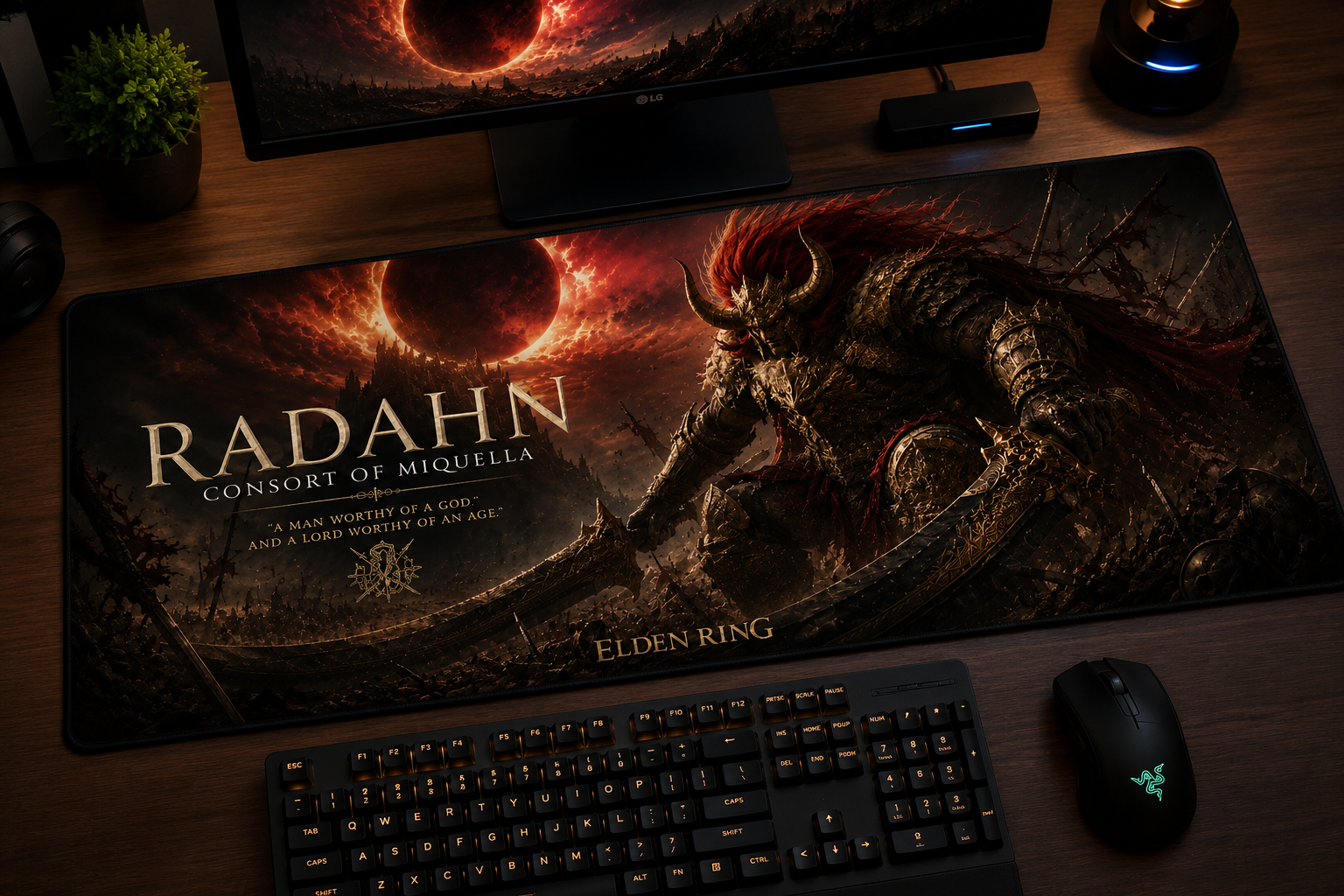 Elden Ring Inspired XXL Gaming Mouse Pad 03 Non-LED