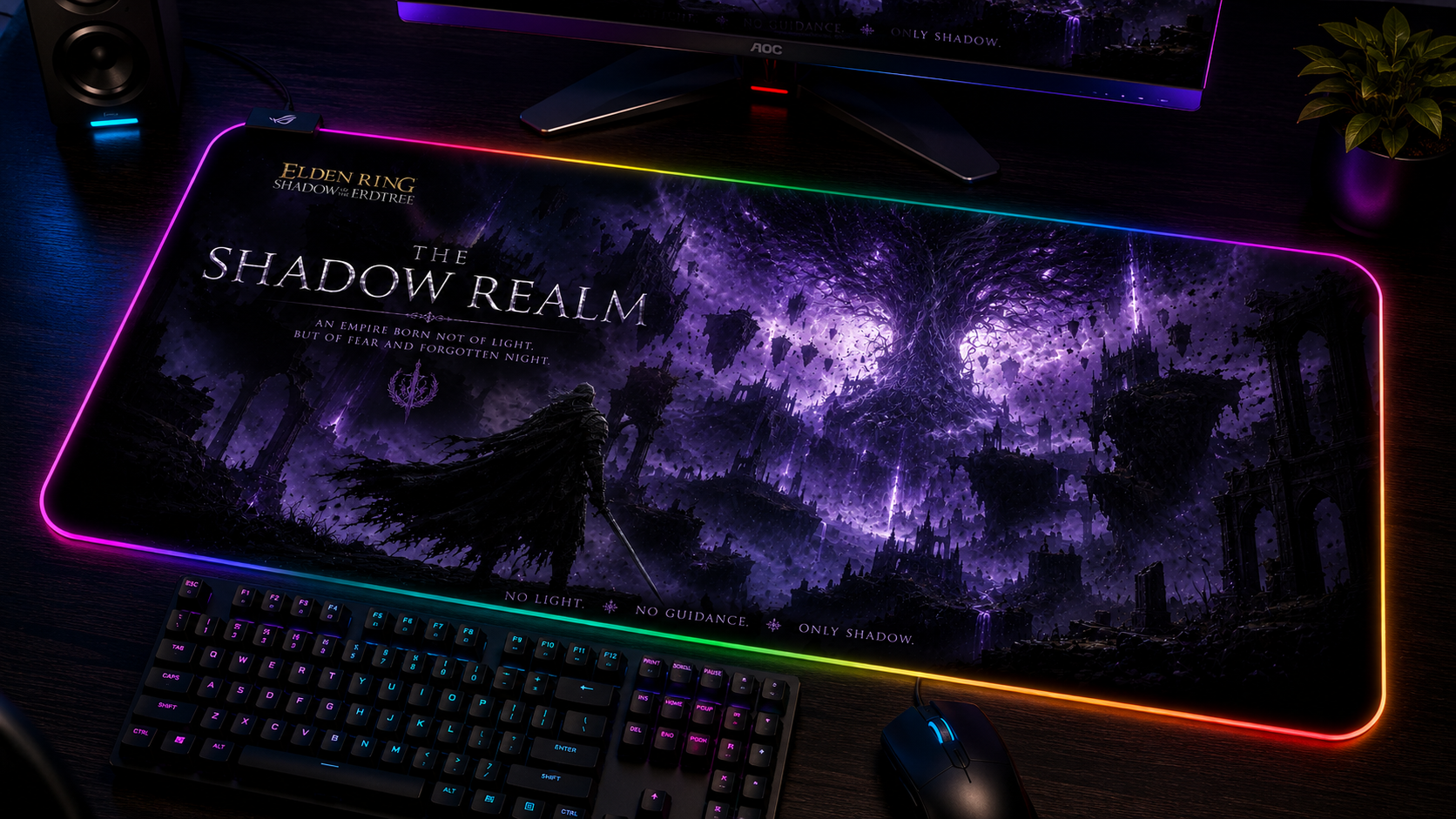 Elden Ring Inspired XXL Gaming Mouse Pad 09 LED