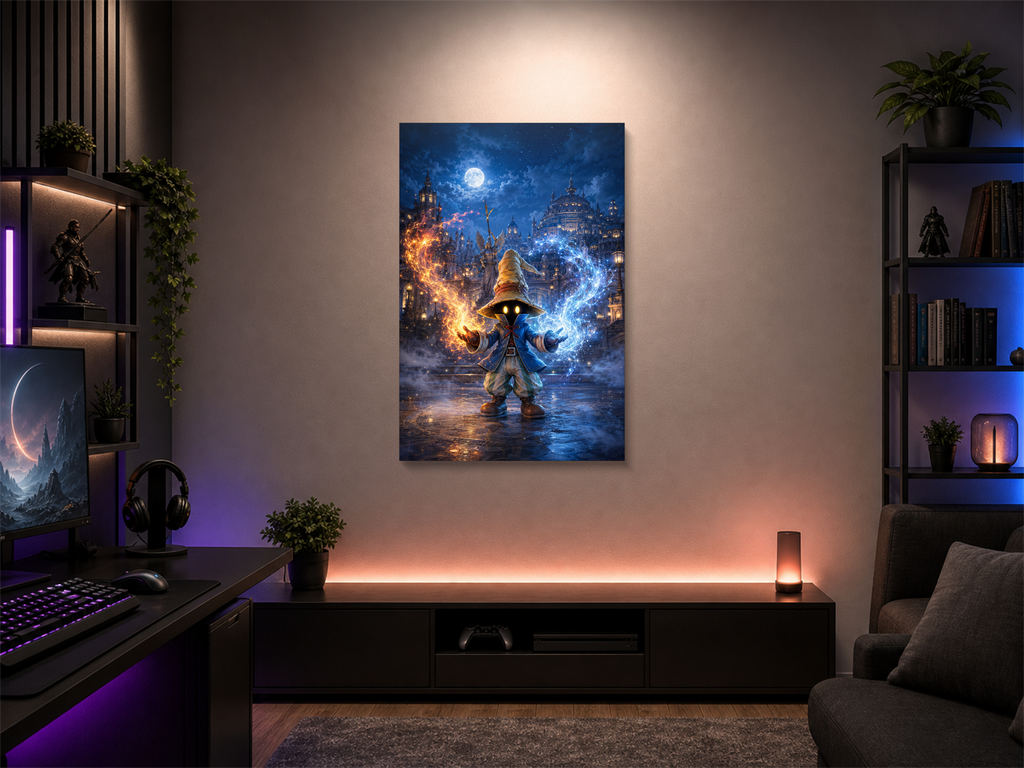 Final Fantasy IX canvas poster wall mockup 01