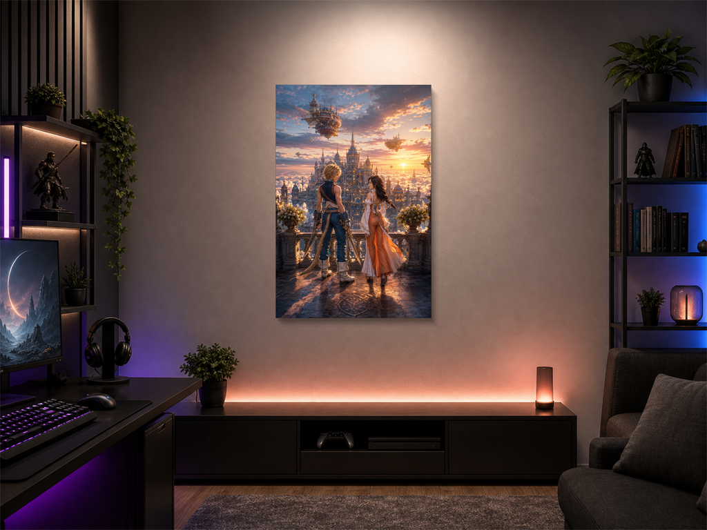 Final Fantasy IX canvas poster wall mockup 02