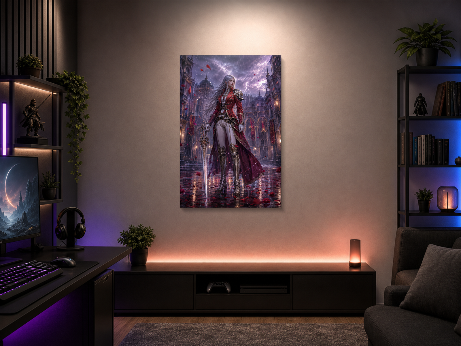 Final Fantasy IX canvas poster wall mockup 04