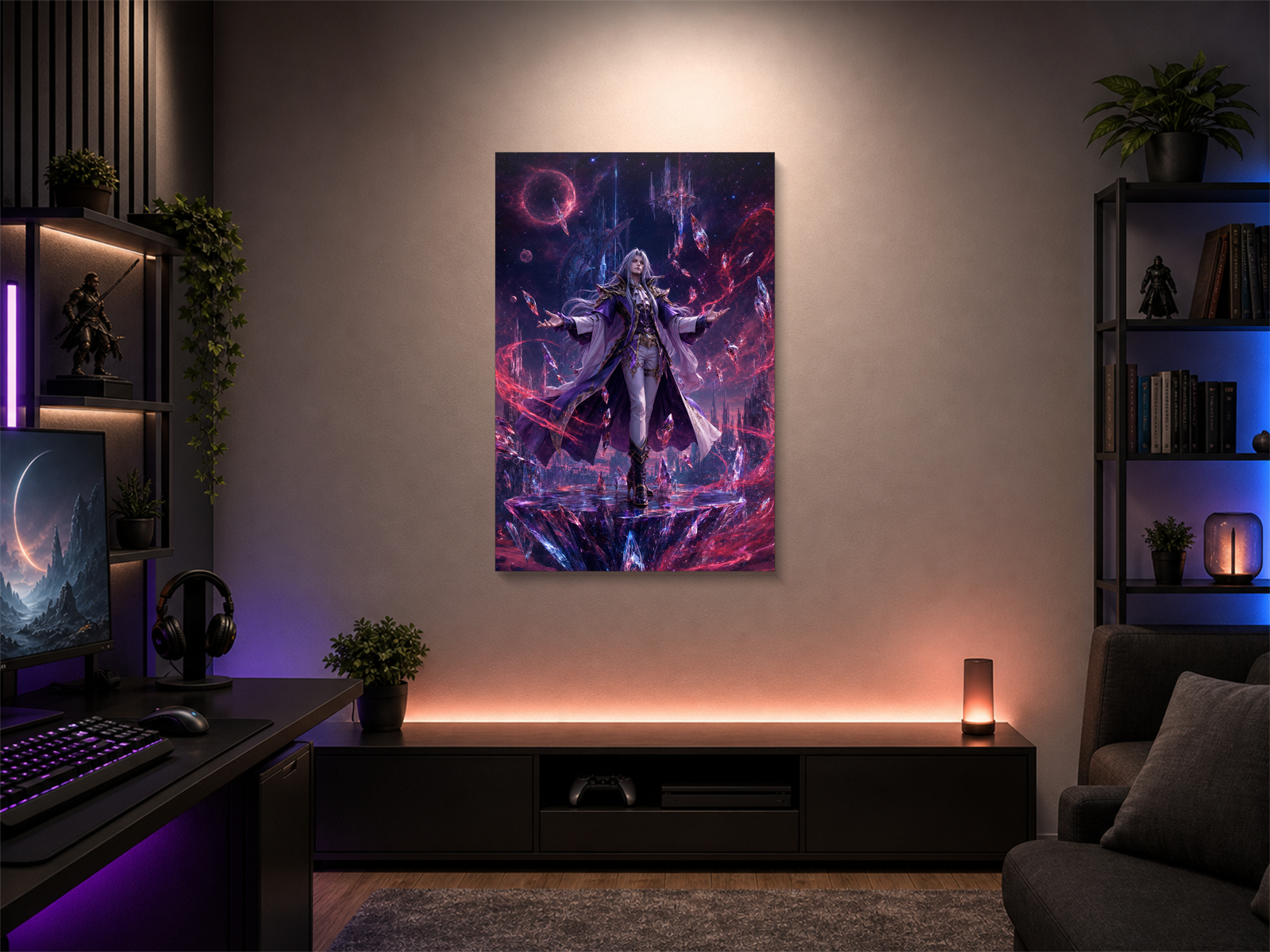 Final Fantasy IX canvas poster wall mockup 05