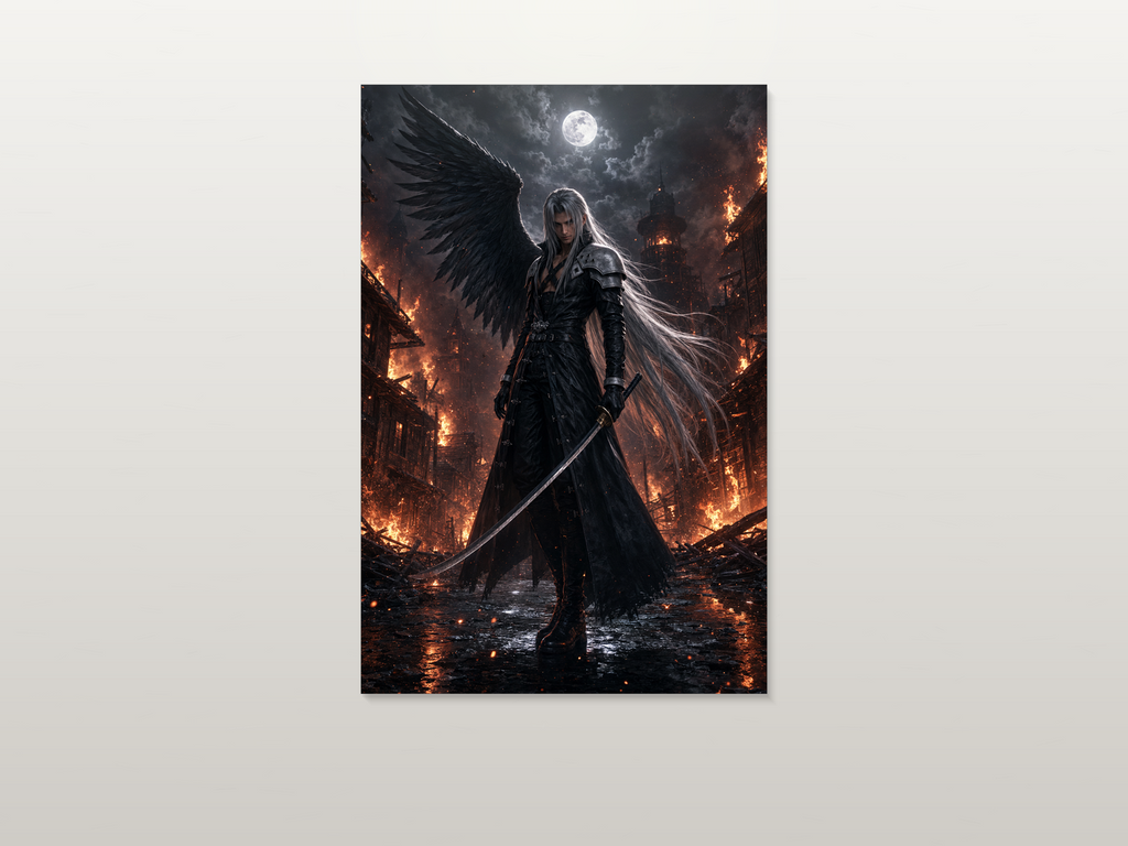 Final Fantasy VII inspired canvas poster artwork 01