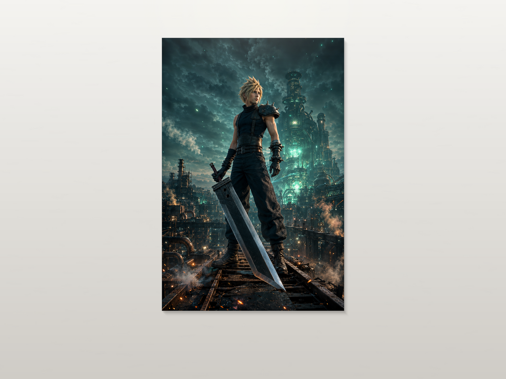 Final Fantasy VII inspired canvas poster artwork 06