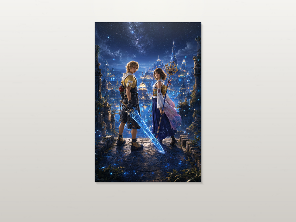 Final Fantasy X inspired canvas poster artwork 01