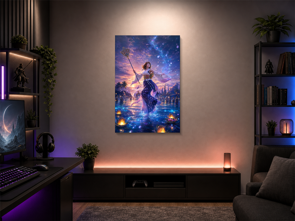 Final Fantasy X canvas poster wall mockup 02