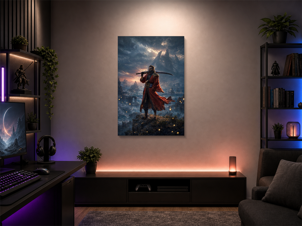 Final Fantasy X canvas poster wall mockup 04