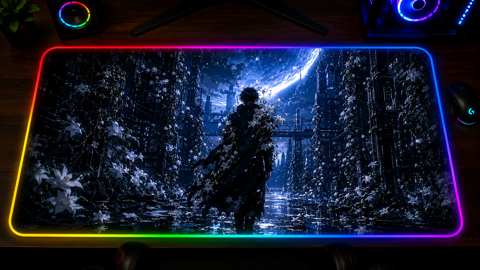 Fool Night Inspired XXL Gaming Mouse Pad 02 LED