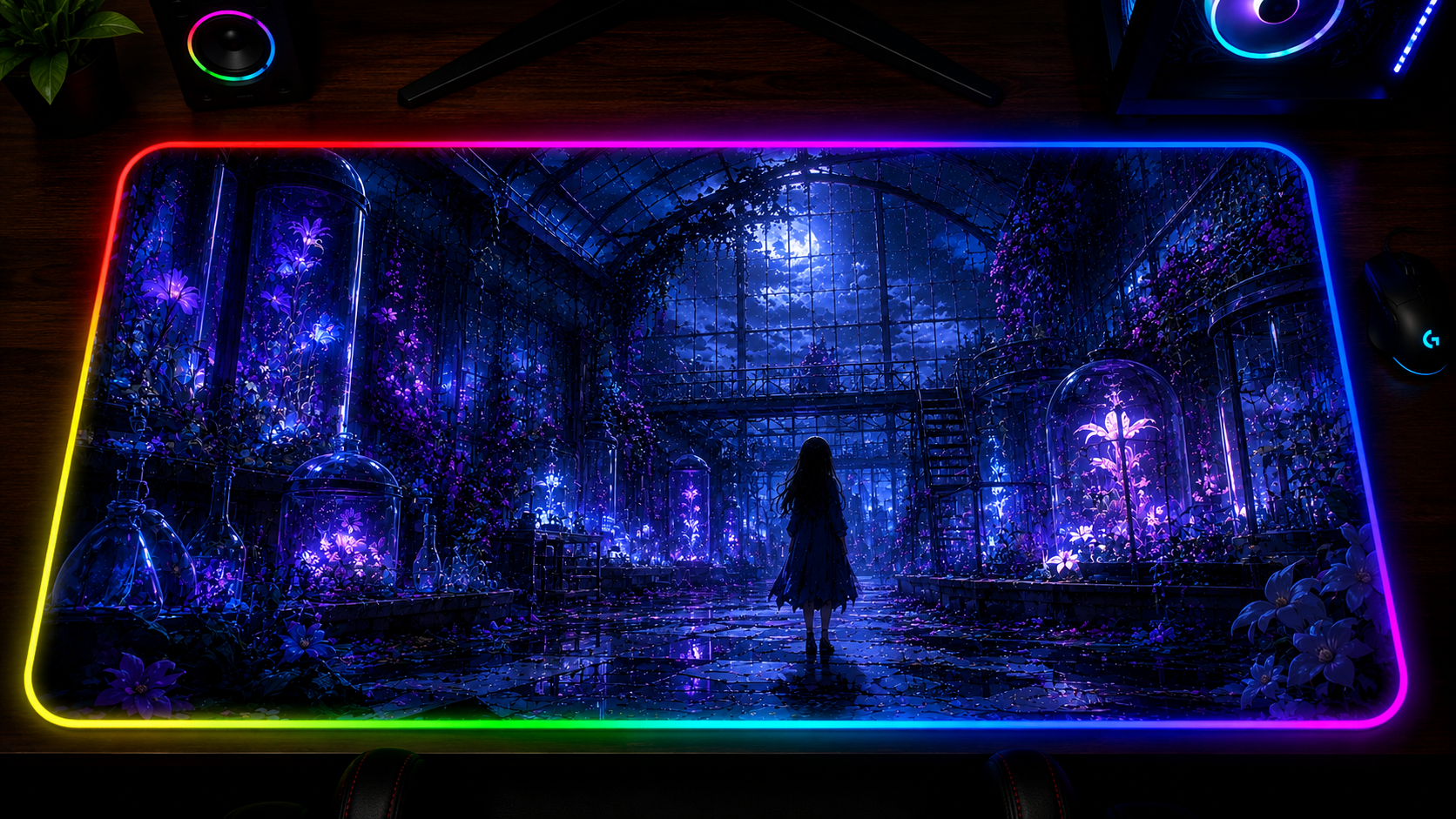 Fool Night Inspired XXL Gaming Mouse Pad 03 LED