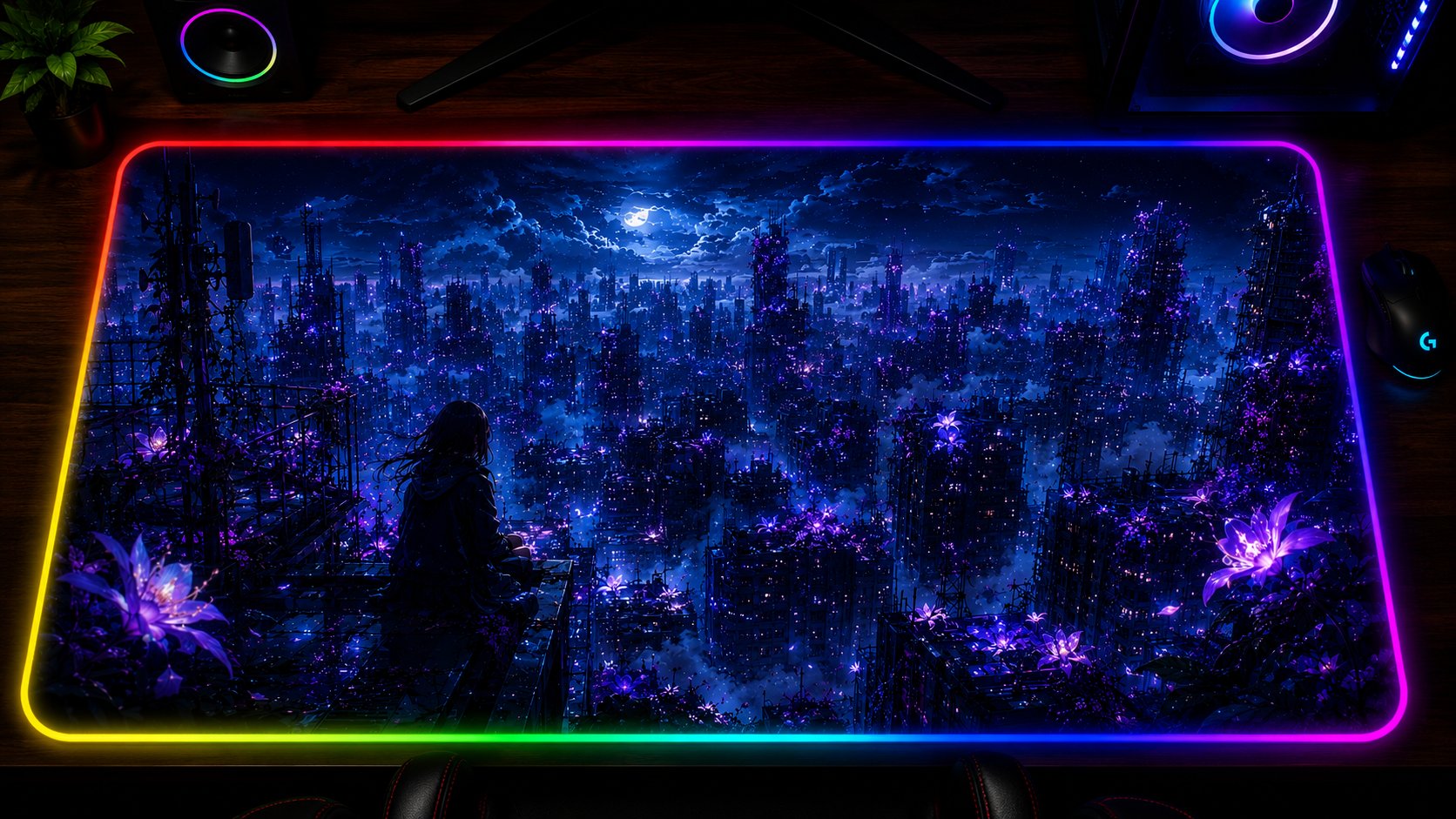 Fool Night Inspired XXL Gaming Mouse Pad 04 LED
