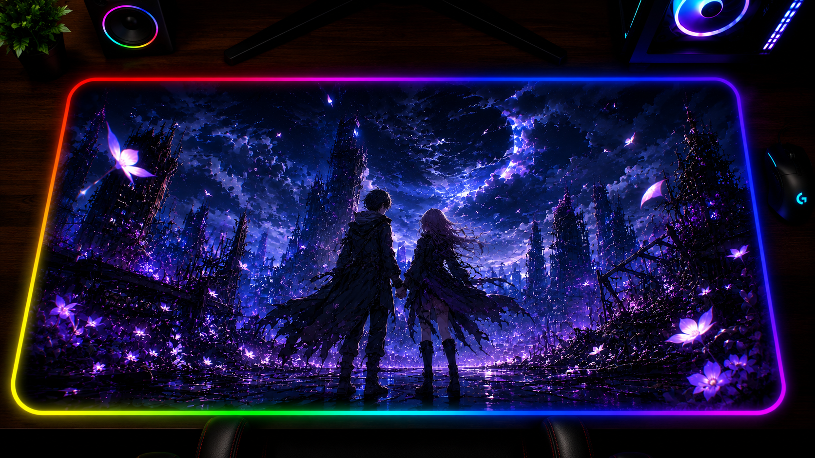 Fool Night Inspired XXL Gaming Mouse Pad 06 LED