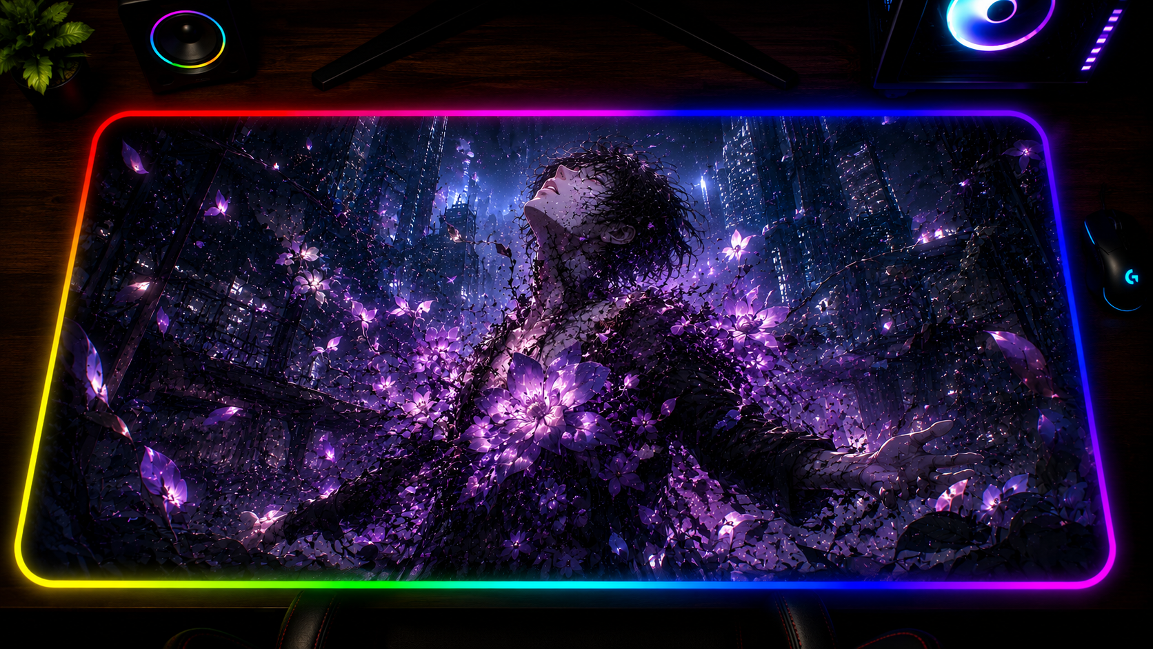 Fool Night Inspired XXL Gaming Mouse Pad 08 LED
