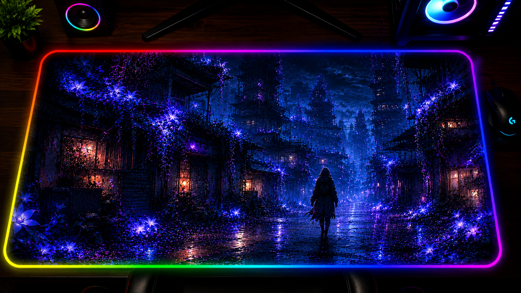 Fool Night Inspired XXL Gaming Mouse Pad 09 LED