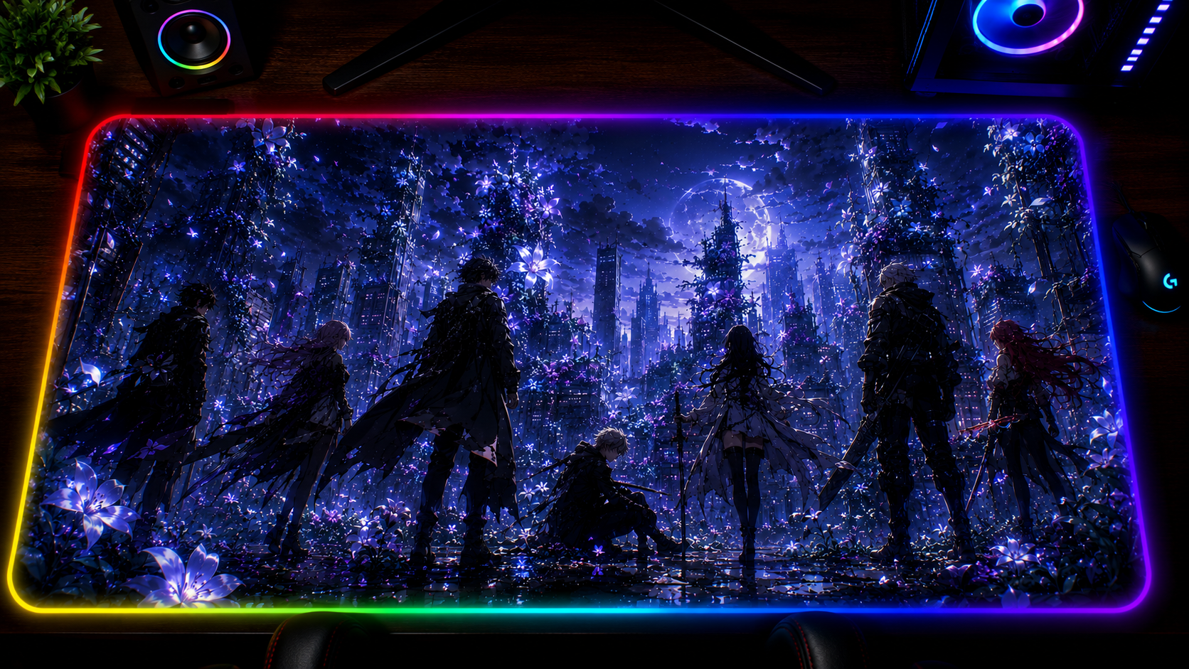 Fool Night Inspired XXL Gaming Mouse Pad 10 LED