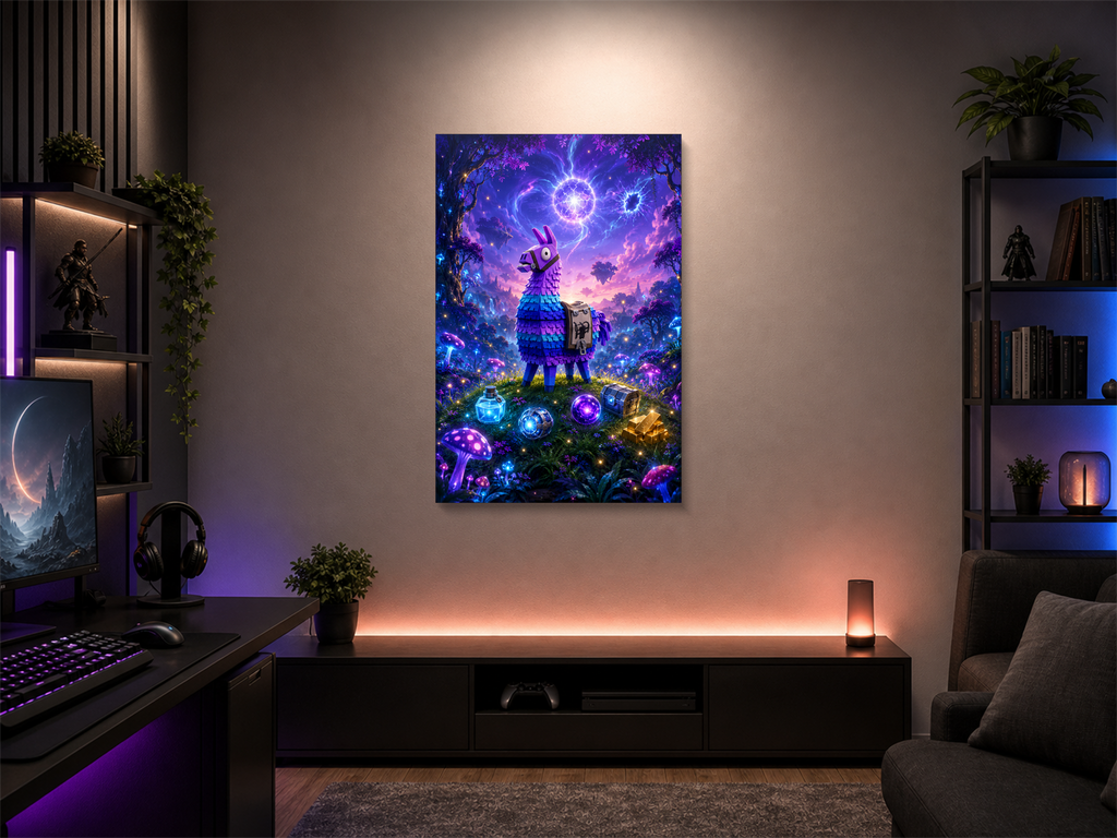 Fortnite inspired canvas poster 01 room mockup