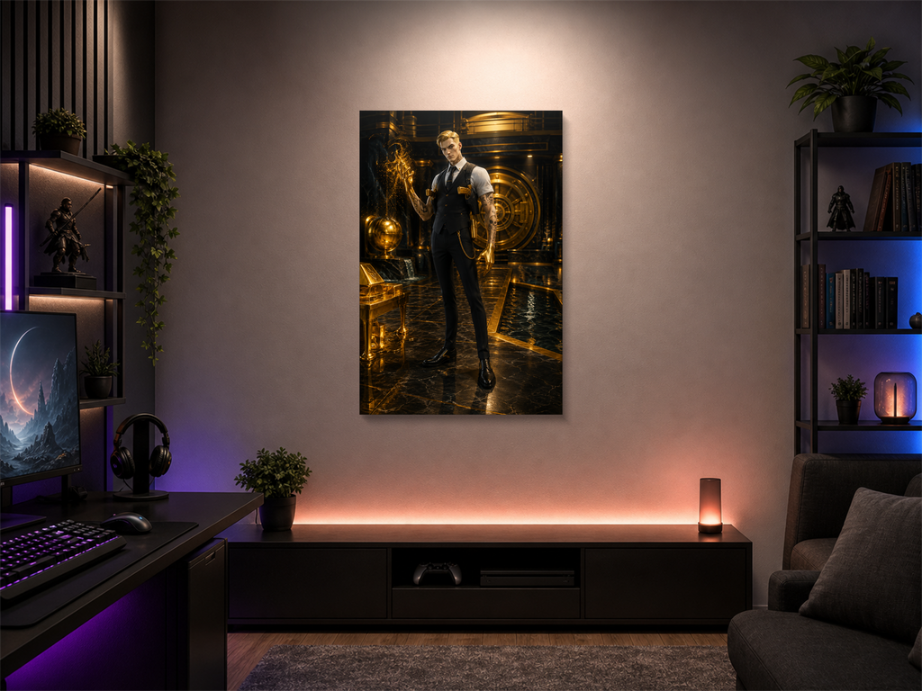 Fortnite inspired canvas poster 02 room mockup