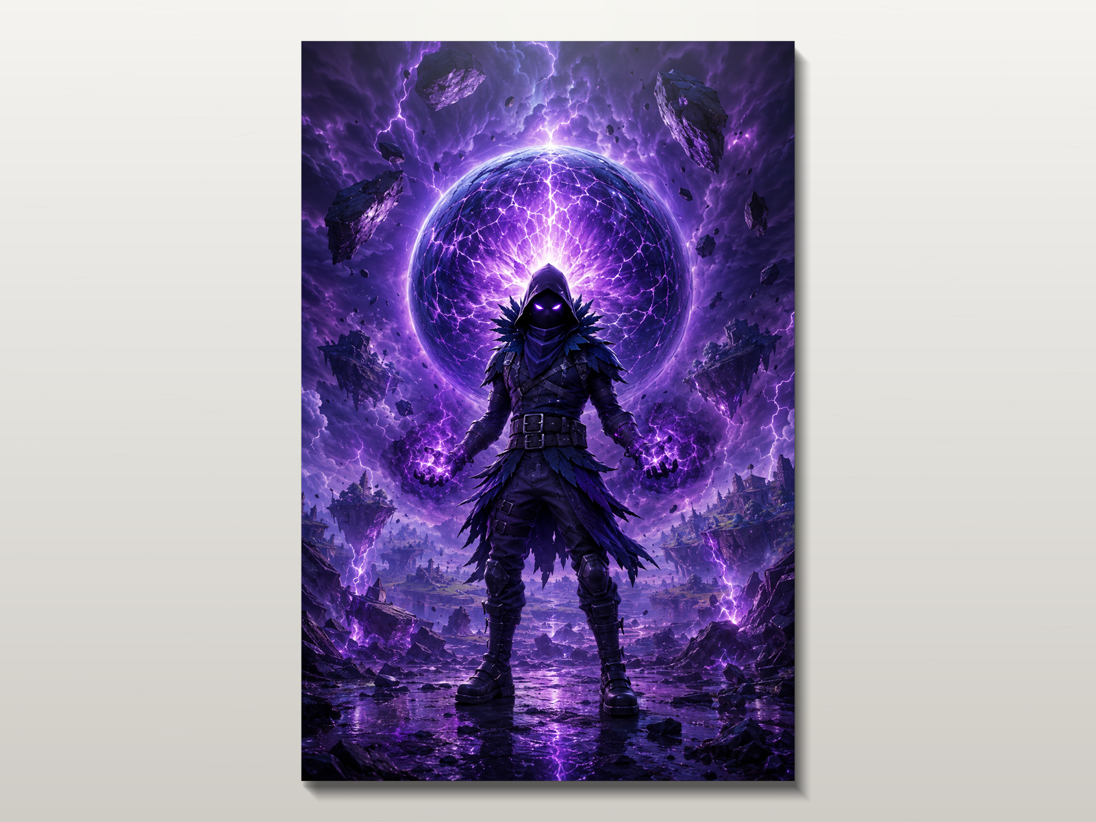 Fortnite inspired canvas poster 03 close wall preview