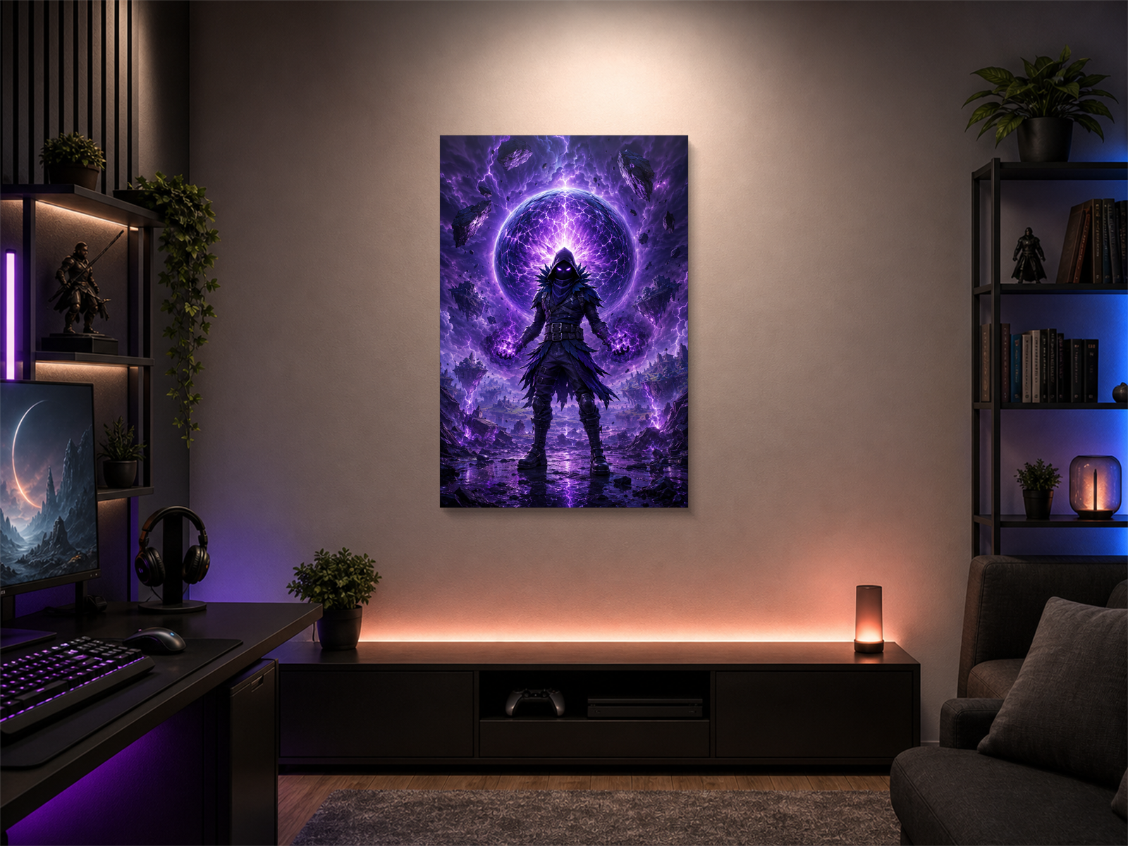 Fortnite inspired canvas poster 03 room mockup