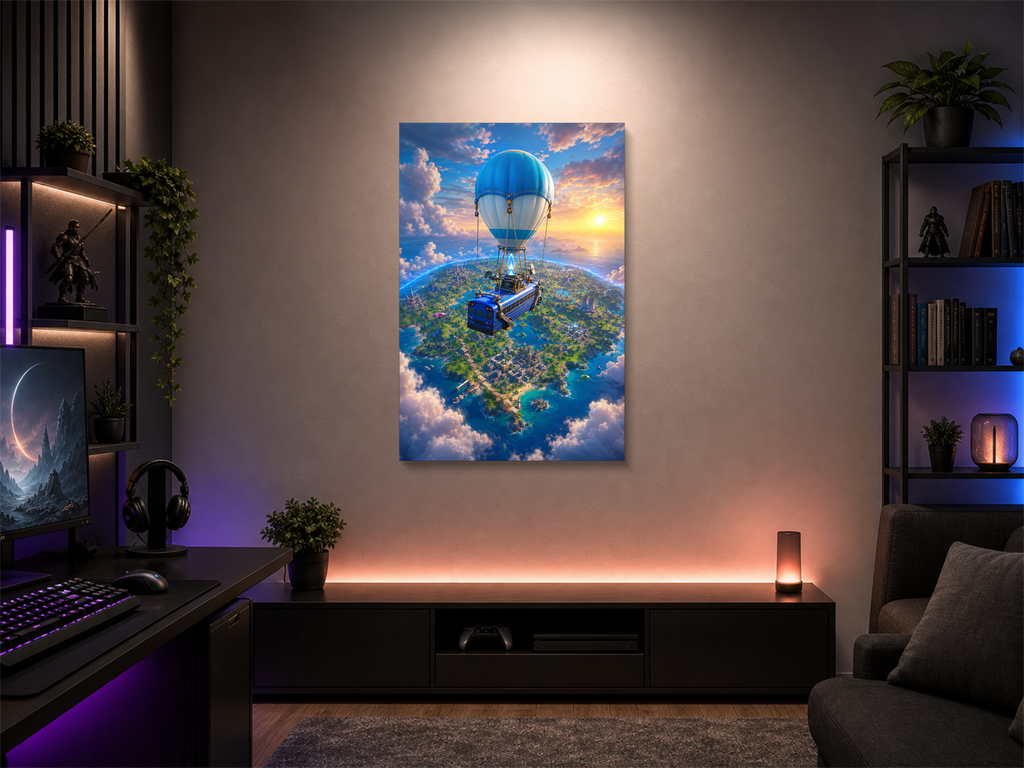 Fortnite inspired canvas poster 05 room mockup
