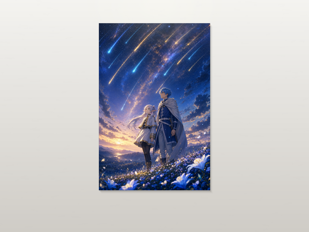 Frieren inspired canvas poster artwork 01